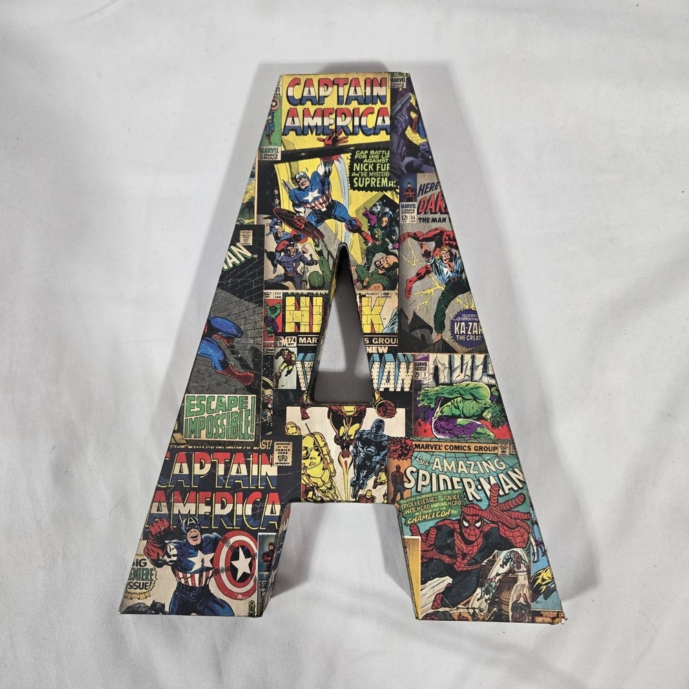 Marvel Comics Superhero Letter "A" Wall-Hanging